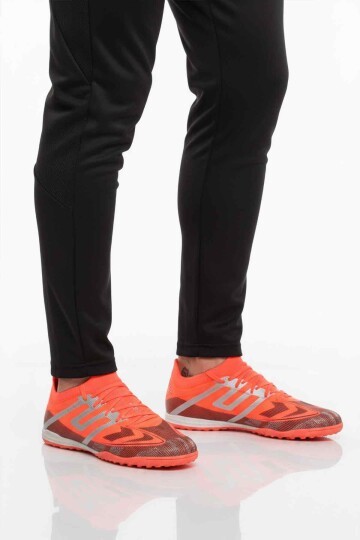 Kırmızı-Gümüş Hafif Erkek Halı Saha Ayakkabısı MH-252-149 M