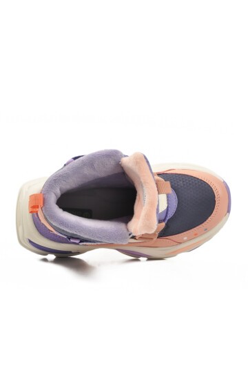 Mor-Pudra İçi Polarlı Bilek Boy Çocuk Bot 2087 F