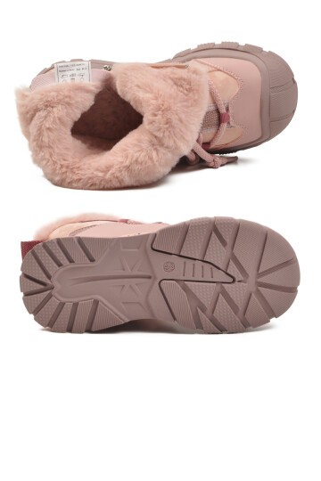 Pembe İçi Kürklü Hafif Çocuk Bot 22671 F