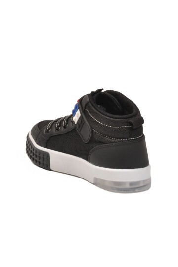 Siyah-Beyaz Fileli Çocuk Spor Ayakkabı North P