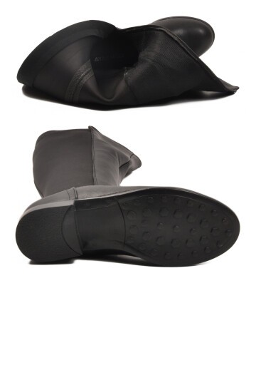 Siyah Cilt İçi Polarlı Kadın Çizme 409179 Z