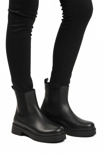 Siyah Cilt Kadın Bot 209134 Z