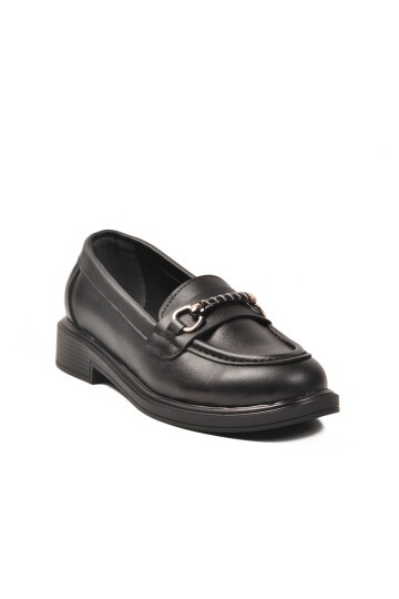 Siyah Cilt Kadın Günlük Ayakkabı 572441 Z