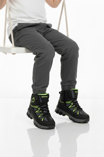 Siyah-Gri Çocuk Outdoor Bot Ruffon 2301 F