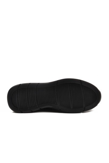 Siyah Hakiki Deri Erkek Günlük Ayakkabı 152-22336 M