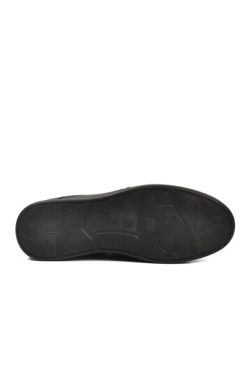 Siyah Hakiki Deri Erkek Günlük Ayakkabı Sensitive 6122 M