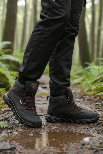 Siyah-Kırmızı Erkek Outdoor Bot M7200 M