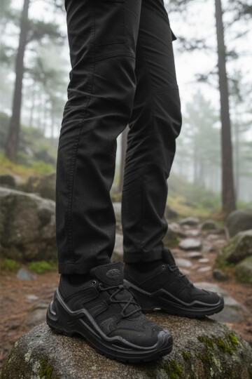 Siyah Nubuk Kaymaz Taban Erkek Outdoor Ayakkabı P3103 M