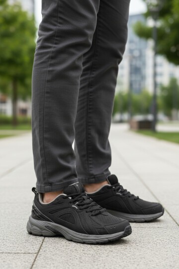 Siyah Fileli Erkek Spor Ayakkabı Hamlet-W 101 25732 M