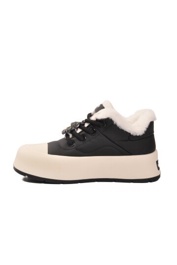 Siyah İçi Polarlı Kadın Sneaker Chizy Z