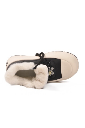 Siyah İçi Polarlı Kadın Sneaker Chizy Z