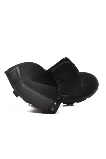 Siyah İçi Polarlı Çocuk Bot G-1001 F ( Fermuarlıi )