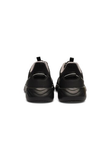 Siyah Fileli Hafif Unisex Spor Ayakkabı 900795