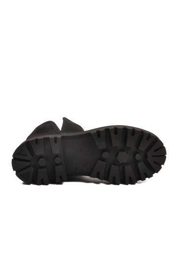 Siyah Süet İçi Kürklü Kadın Bot 548038 Z