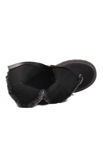 Siyah Polarlı Çocuk Bot Buckle F