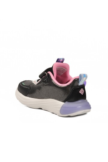 Siyah Cırtlı Çocuk Spor Ayakkabı 1986 P