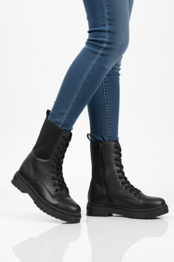 Siyah İçi Polarlı Kadın Bot 23002 Z