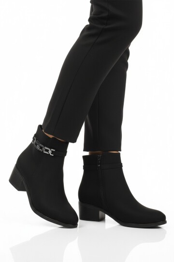 Siyah Zümrüt Hafif Polarlı Kadın Bot 325131 Z