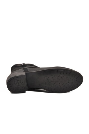 Siyah Zümrüt İçi Kürklü Kadın Bot 547819 Z