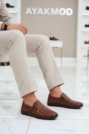 Taba Hakiki Deri Jel Tabanlı Erkek Klasik Ayakkabı 410 M