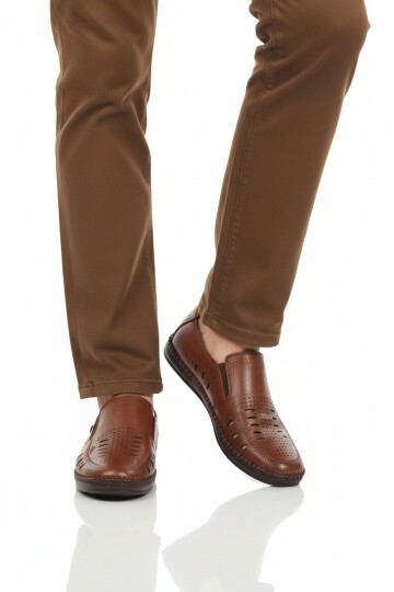 Taba Hakiki Deri Jel Tabanlı Erkek Klasik Ayakkabı 410 M