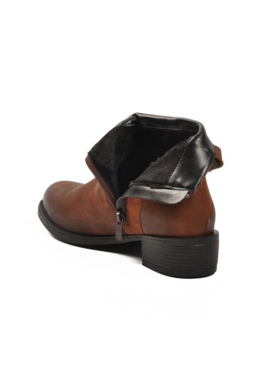 Taba Zümrüt İçi Kürklü Kadın Bot 547819 Z