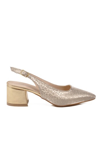 Altın Kadın Abiye Ayakkabı 417688 Z