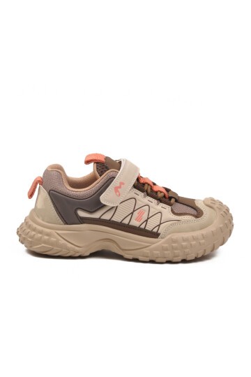 Bej-Kahve Çocuk Spor Ayakkabı 22676 F