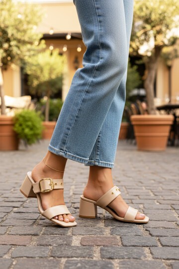 Bej Kadın Terlik 318139 Z