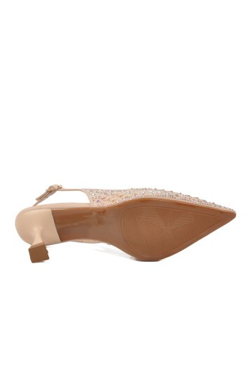 Bej Kadın Abiye Ayakkabı 417654 Z