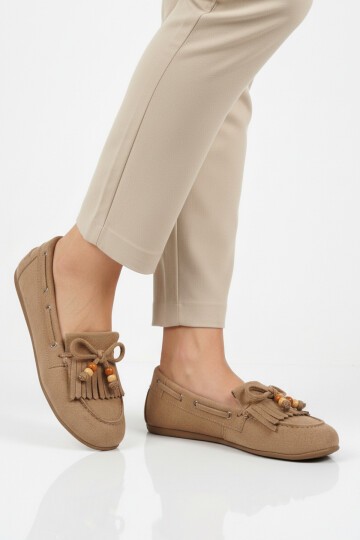 Bej Süet Kadın Babet 572488 Z