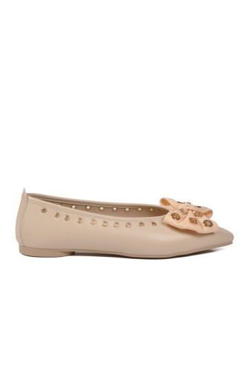 Bej Hafif ComfortSole Taban Kadın Babet 351092 Z