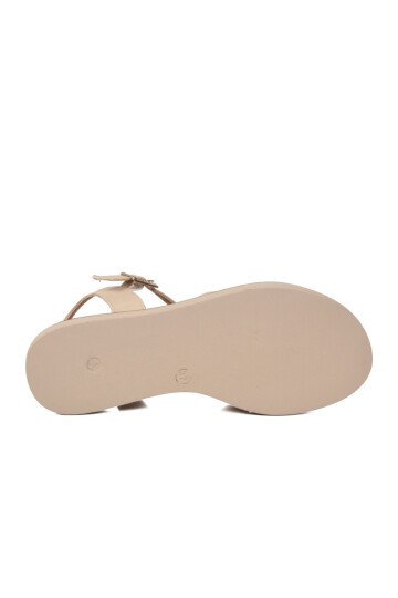 Bej Hafif Slingback Kadın Sandalet 335332 Z