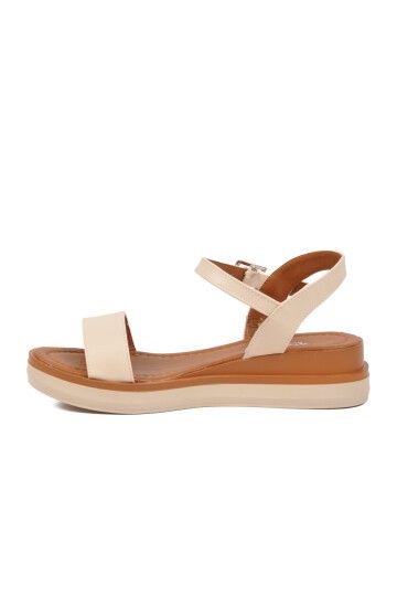 Bej Comfort Taban Hafif Kadın Sandalet 335333 Z