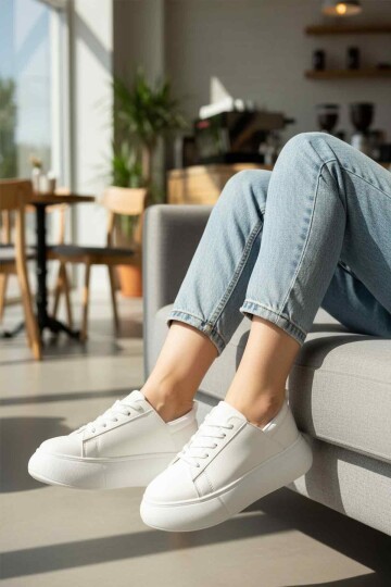 Beyaz Kadın Spor Ayakkabı DV-03 Z