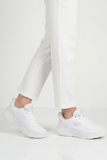 Beyaz Tekstil hafif Unisex Spor Ayakkabı 26111 Pete G