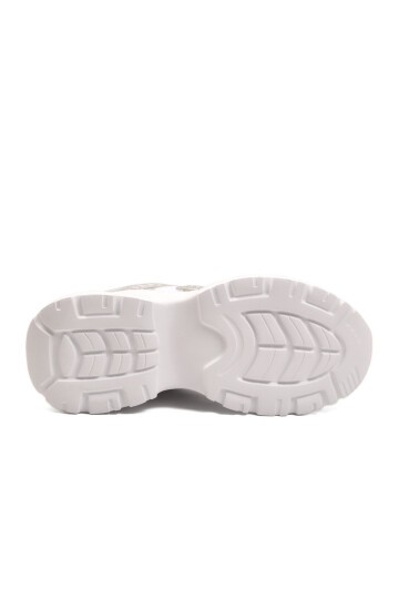 Beyaz-Gümüş Kadın Koşu Ve Spor Ayakkabı 2318 G
