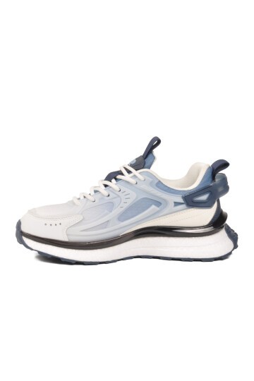Beyaz-Mavi Memory Foarm Unisex Spor Ayakkabı PCI-10106 Z