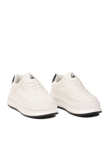 Beyaz Unisex Spor Ayakkabı Benetton BN-12156 G
