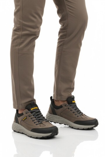 Gri Nubuk Hakiki Deri Erkek Outdoor Ayakkabı 250069 M