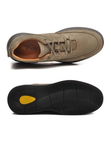 Haki Nubuk Hakiki Deri Erkek Günlük Ayakkabı 252070 M