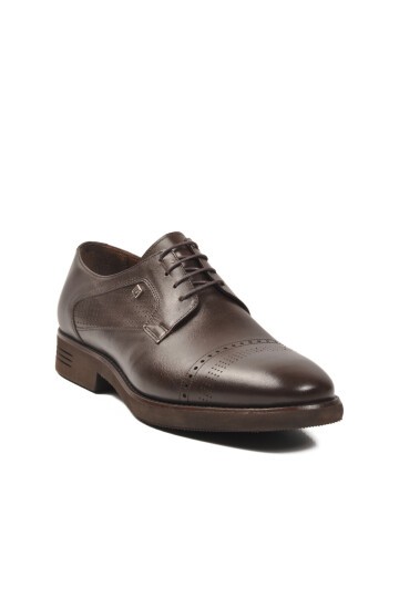 Kahve Hakiki Deri Erkek Günlük Ayakkabı Fosco 3255 M