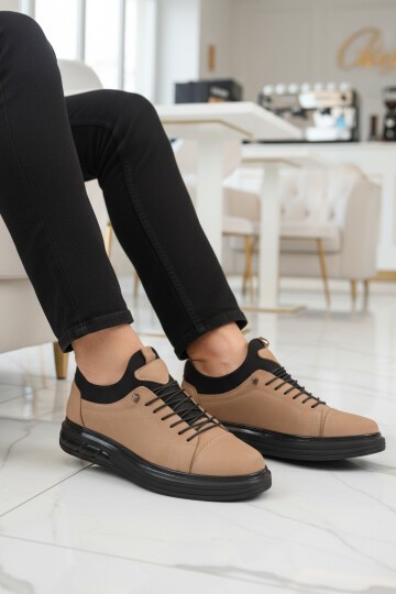 Kum Nubuk Hakiki Deri Ortopedik Erkek Günlük Ayakkabı 117 M