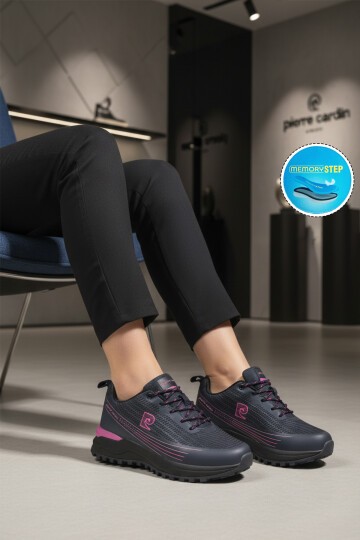 Lacivert Memory Foarm Kadın Spor Ayakkabı PCI-11078 G
