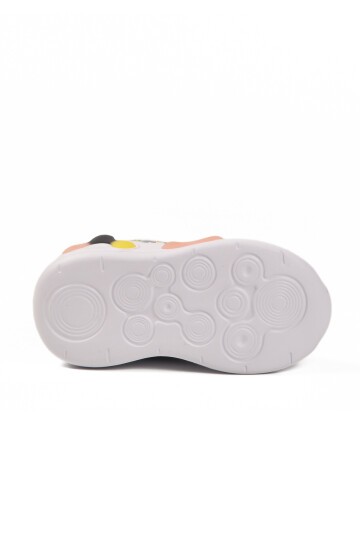 Siyah-Beyaz-Pudra İçi Polarlı Bebek Bot 2058 B