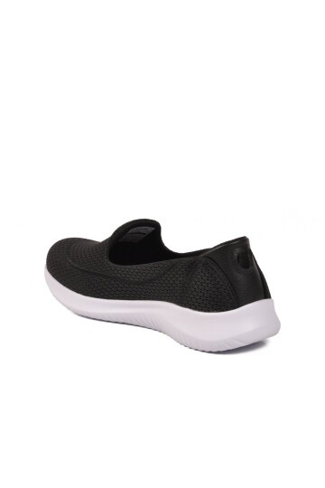 Siyah-Beyaz Tekstil Hafif Esnek Kadın Spor Ayakkabı PC-30168 Z