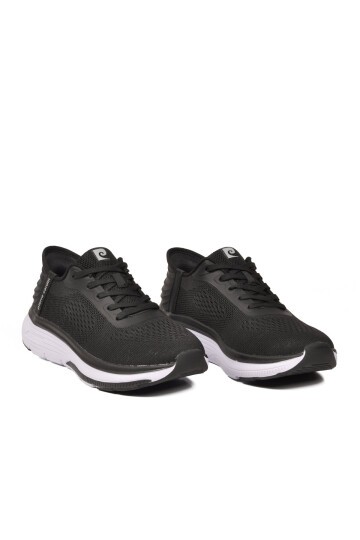 Siyah-Beyaz Tekstil Kadın Spor Ayakkabı PCI-10102 M