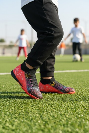 Siyah-Fuşya Çocuk Halı Saha Ayakkabısı FH-252-153 F