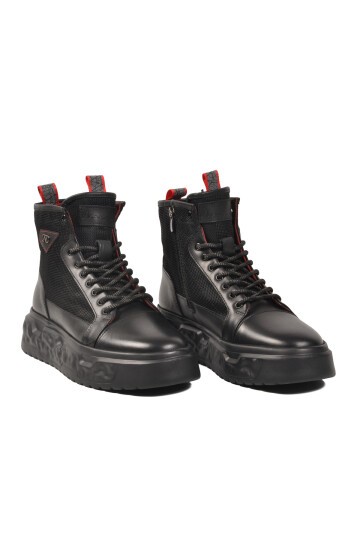 Siyah Hakiki Deri Erkek Bot 152-20268 M