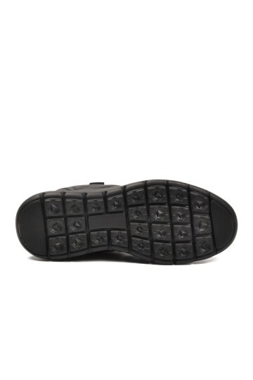 Siyah Hakiki Deri Erkek Günlük Ayakkabı 152-20023 M